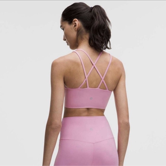 Lululemon🍋 Like A Cloud Sports Bra Pink Frosting Size 12 (like new) A/B Cup - Picture 2 of 6